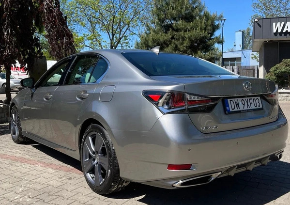 Lexus GS cena 112980 przebieg: 107866, rok produkcji 2017 z Wrocław małe 232